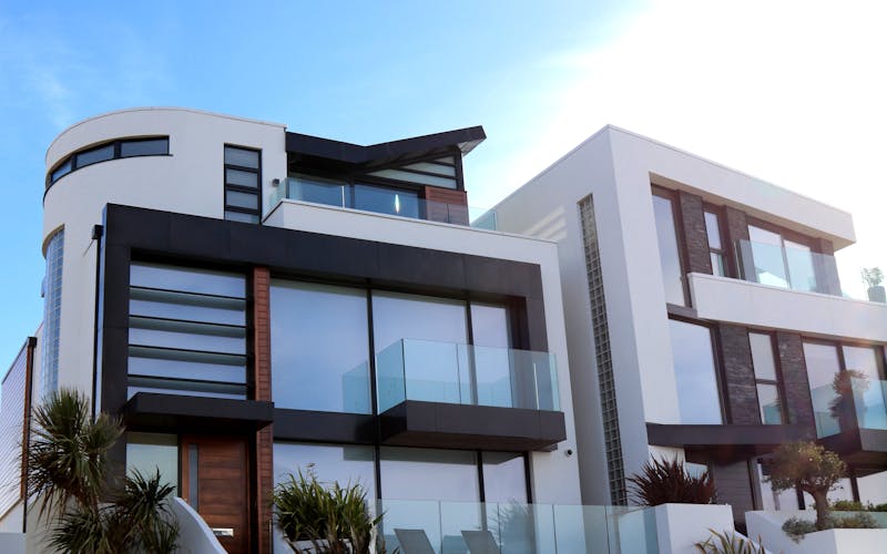 Modern home with new windows